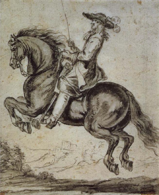 Abraham Jansz Van Diepenbeeck William duke of Newcastle, to horse oil painting picture